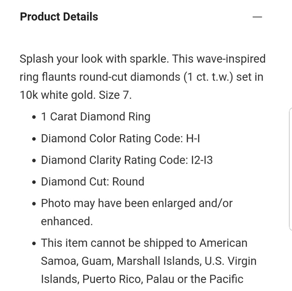 Diamond Wave Ring - image 3